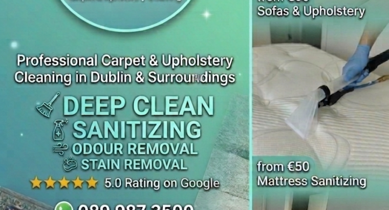 Professional Carpet & Upholstery Clean...