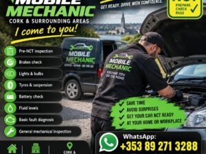 Mobile Mechanic Cork – Car Repairs, Servicing & NCT Preparation
