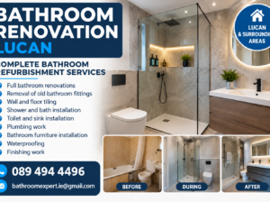 Bathroom Renovation Lucan – Full Bathroom Refurbishment