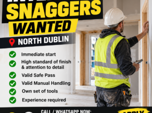 Interior Snaggers Jobs North Dublin – Immediate Start